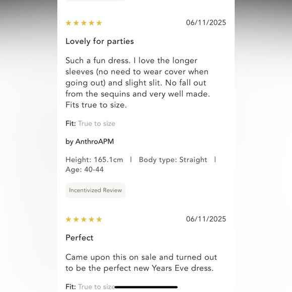 Anthropologie NWT Flat White Short-Sleeve Sequin Stripe Midi Dress size S. - Picture 6 of 16